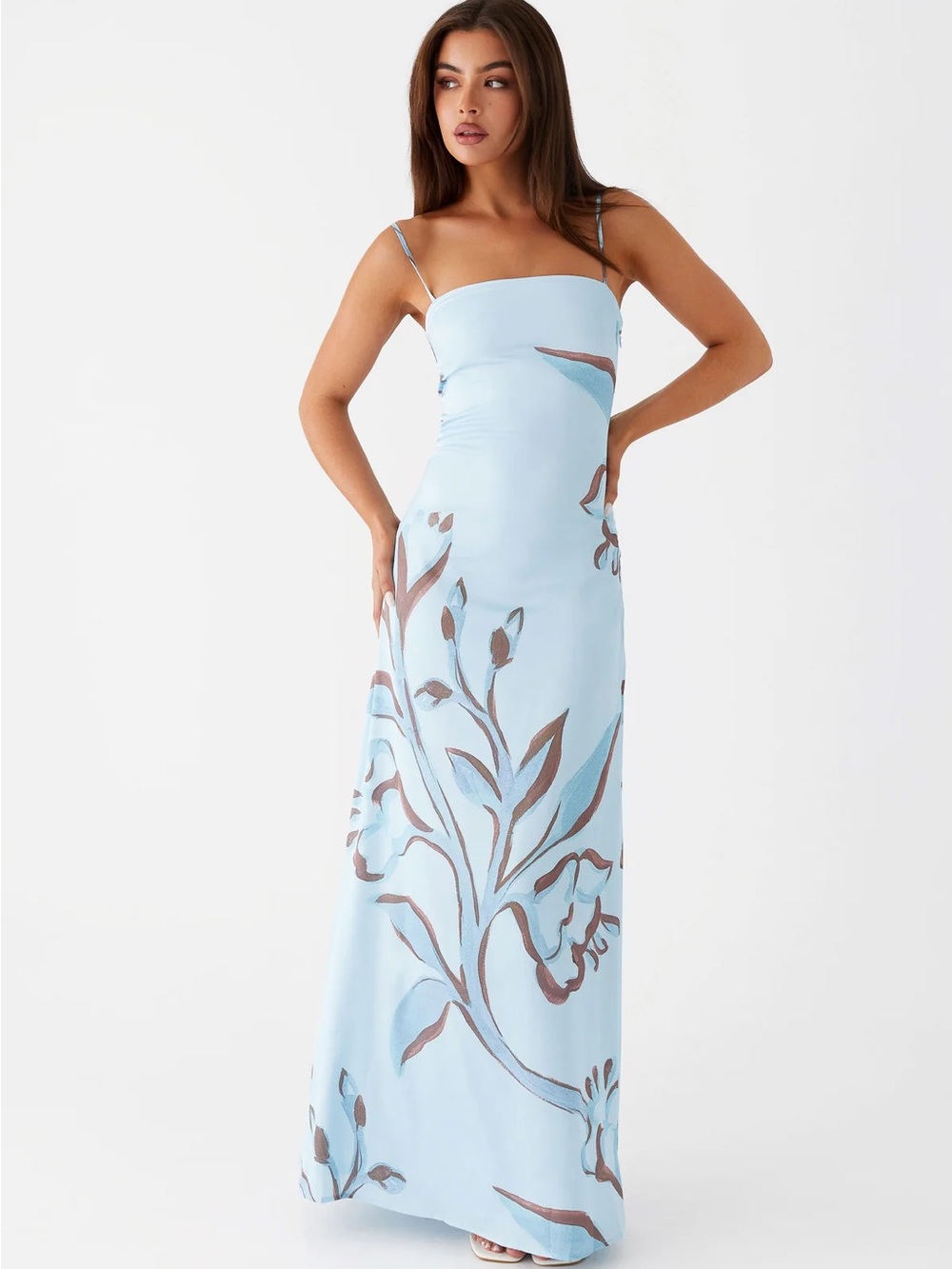 Peppermayo Blue Floral Maxi Dress